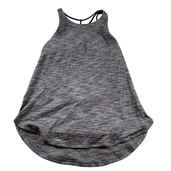 lululemon athletica Tops - Lululemon Align Tank Top Heathered Grey‎ Built in Bra Racerback Workout Size 6